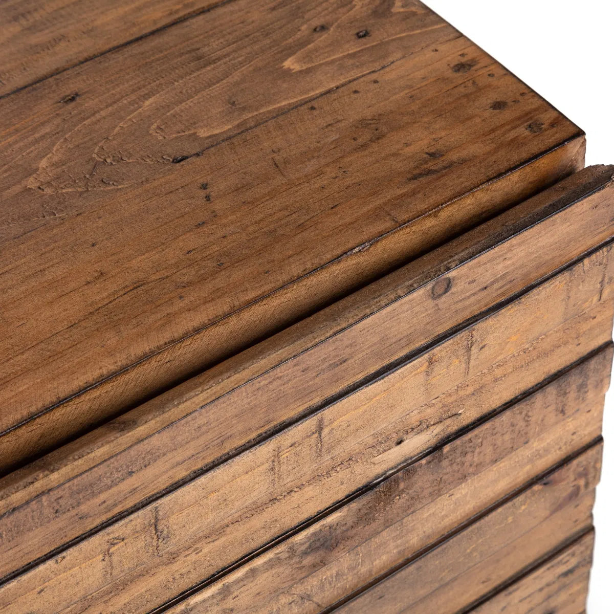 Hickory Pine Wood TV Unit